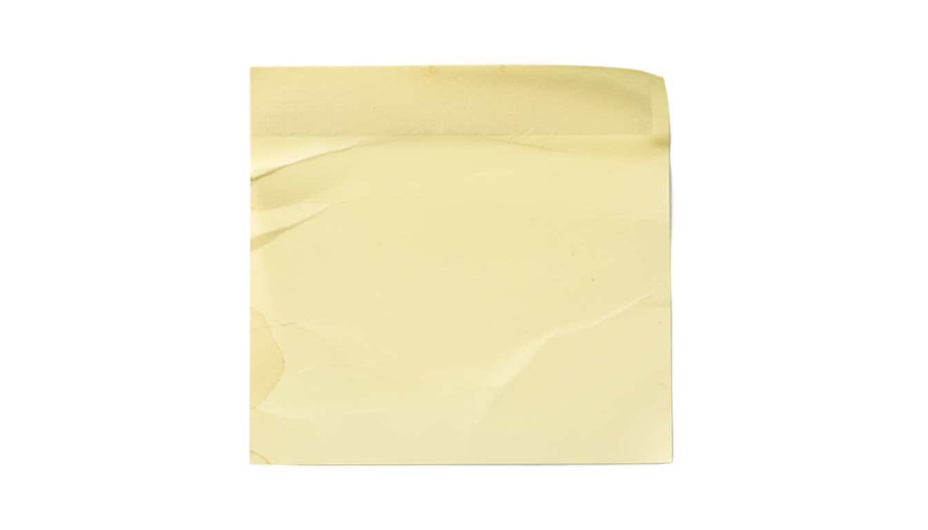 vintage sticky note png PNG transparent background