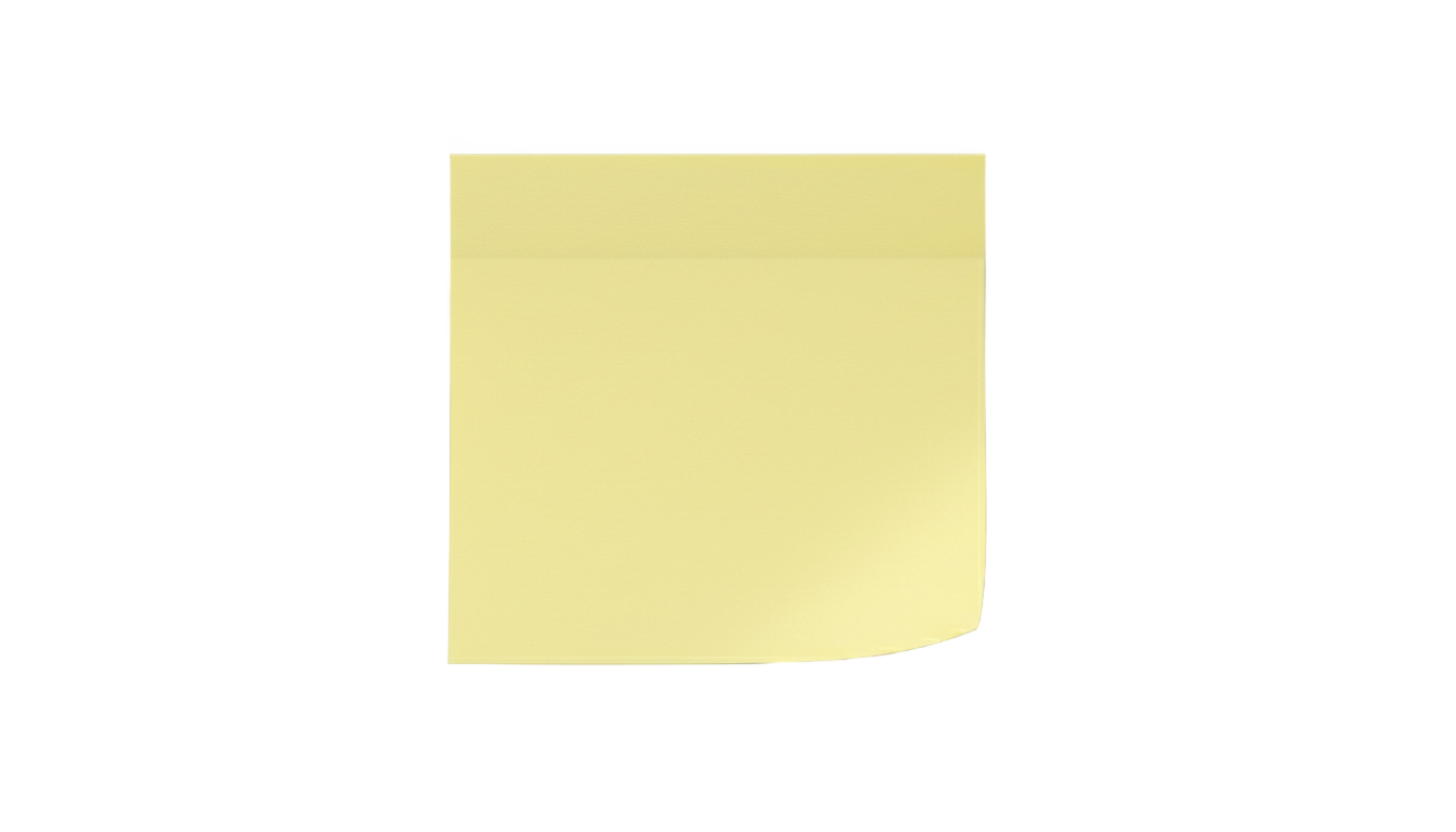sticky note template png PNG transparent background