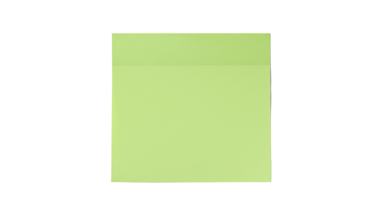 green sticky note png PNG transparent background