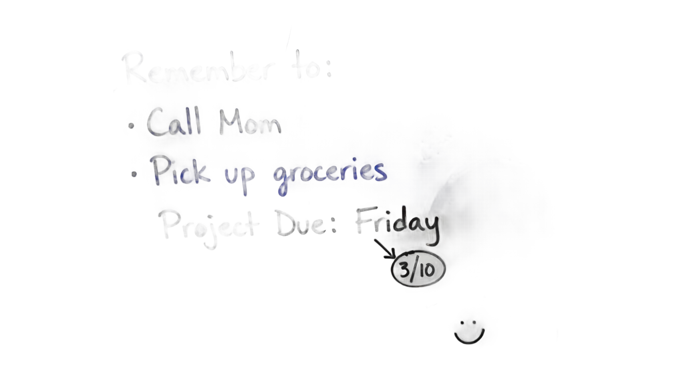 whiteboard text png PNG transparent background
