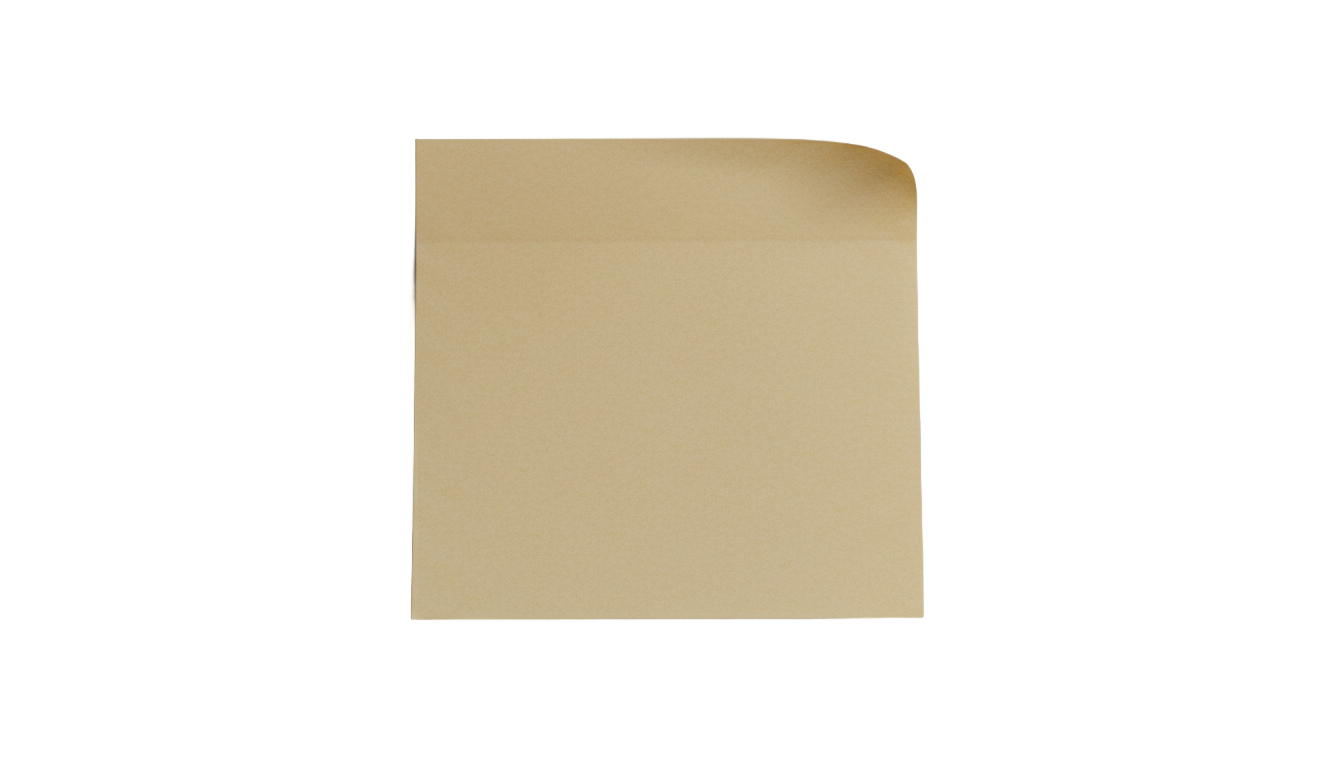 brown sticky note png PNG transparent background