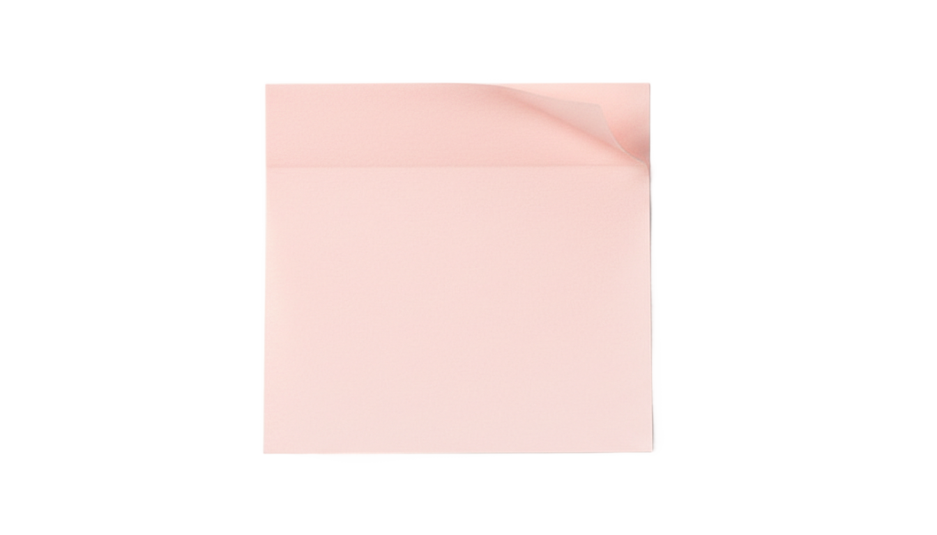pastel pink sticky note png PNG transparent background