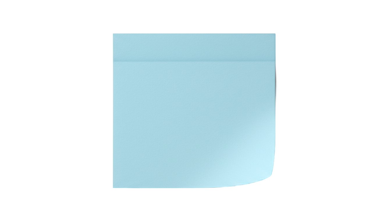 pastel blue sticky note png PNG transparent background