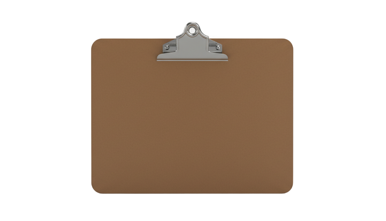 back of clipboard png PNG transparent background