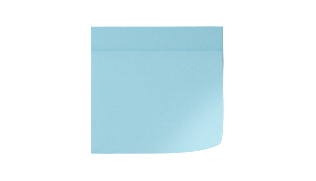 pastel blue sticky note png PNG transparent background