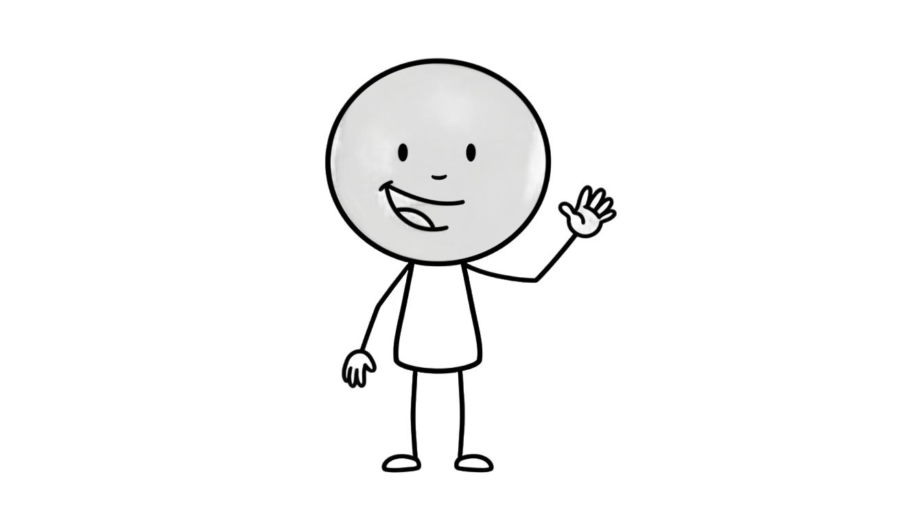 whiteboard animation character png PNG transparent background