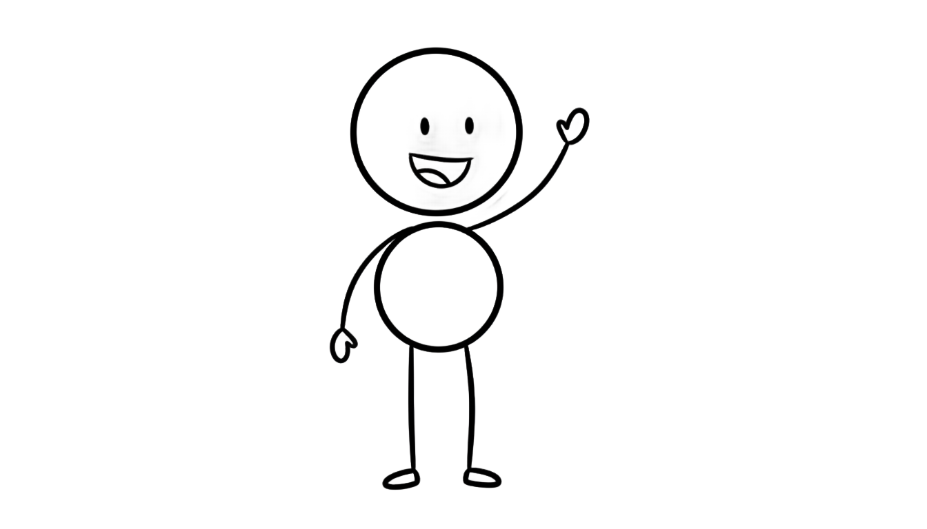 whiteboard animation character png PNG transparent background