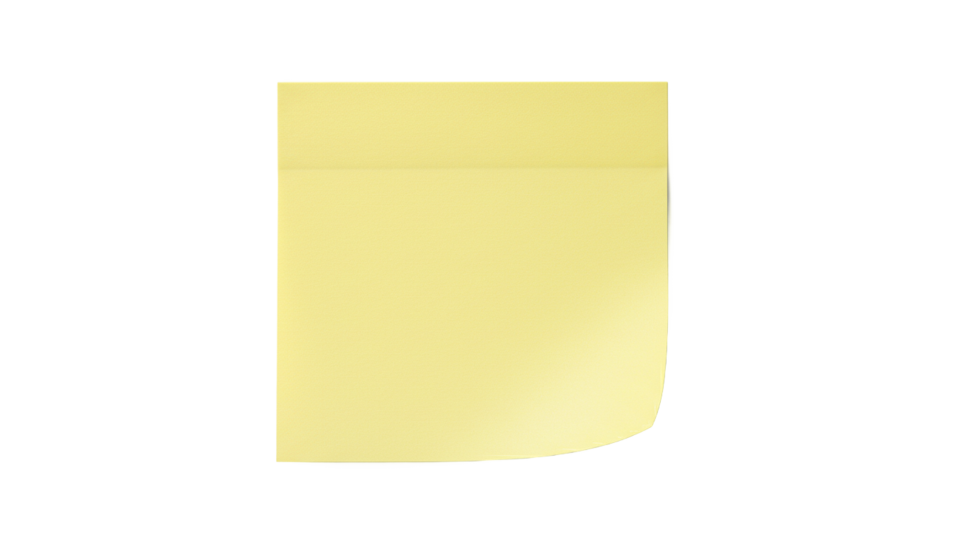 yellow sticky note png PNG transparent background
