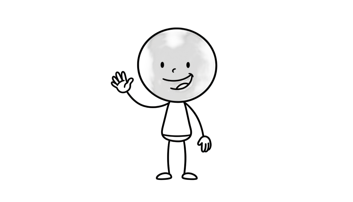 whiteboard animation character png PNG transparent background