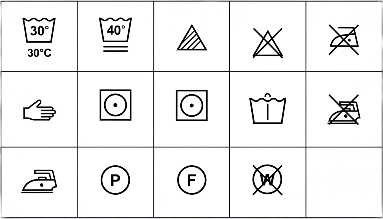 wash care label symbols png PNG transparent background