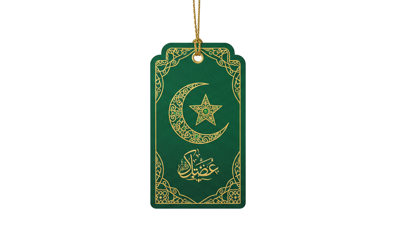 hang tag idul fitri png PNG transparent background