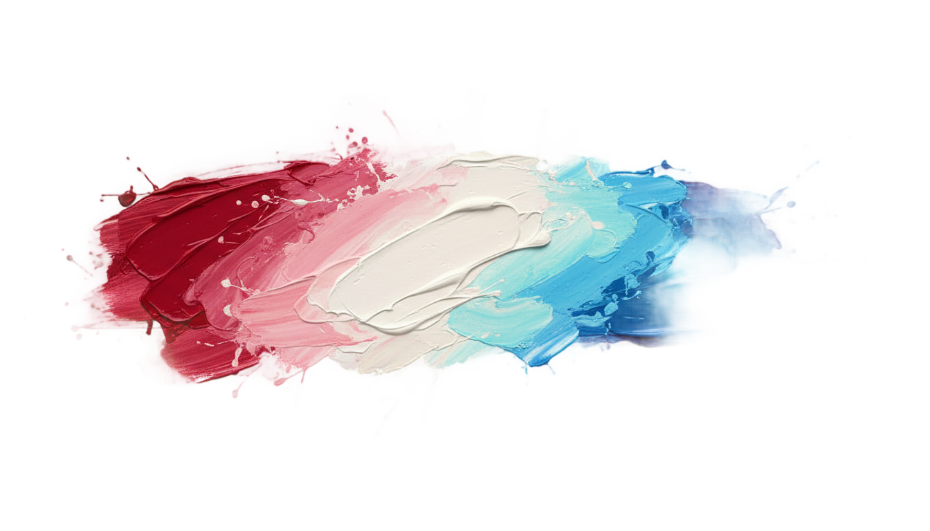 tricolor brush stroke png PNG transparent background