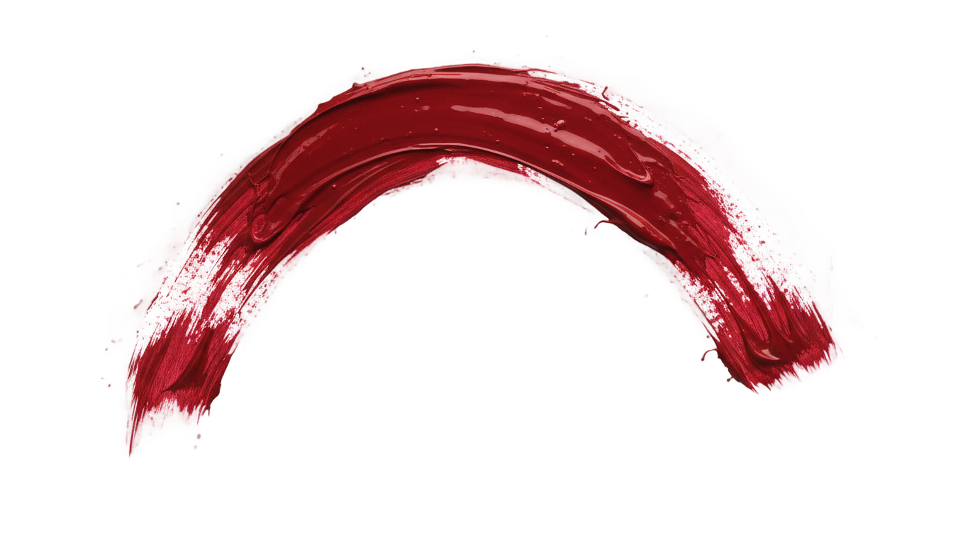 swoosh red brush stroke png PNG transparent background