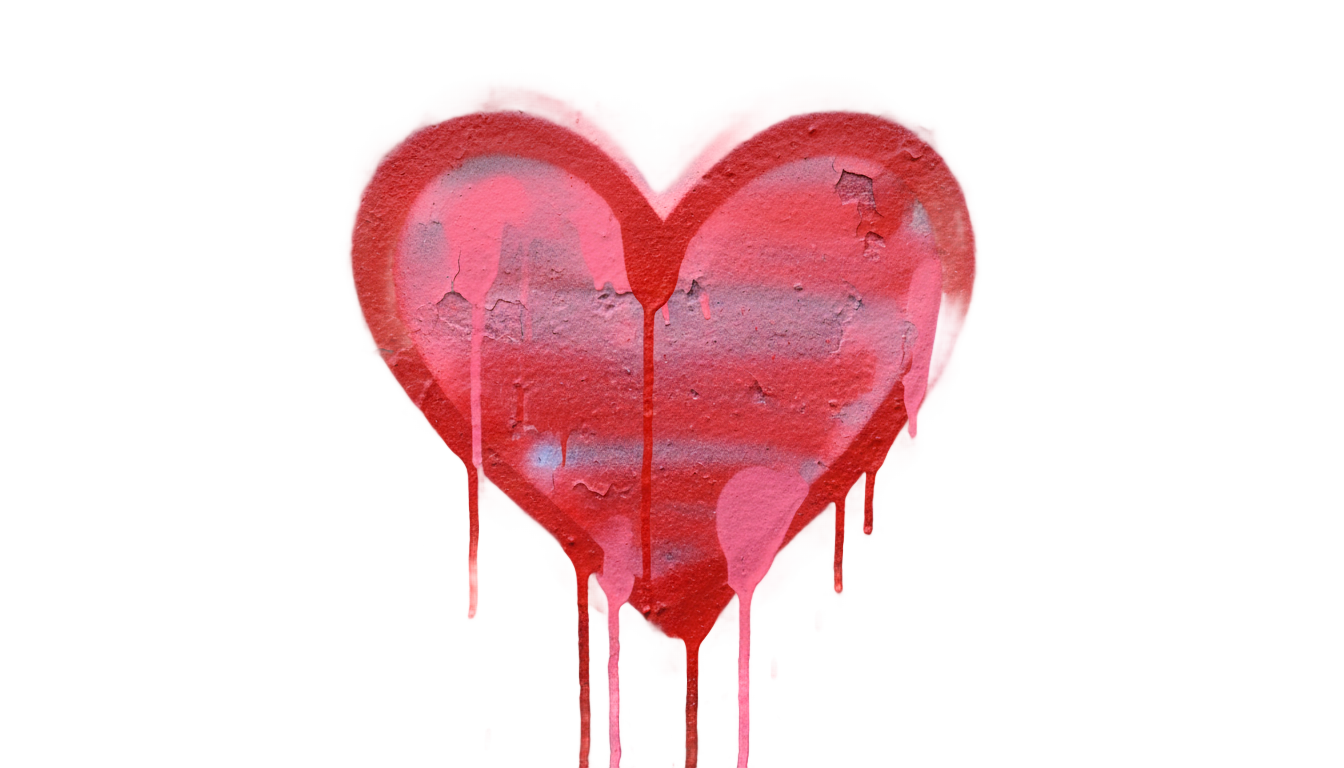 spray paint heart png PNG transparent background