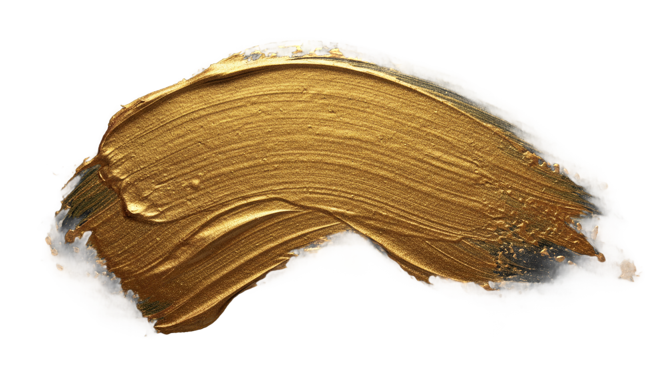 gold paint brush stroke png PNG transparent background