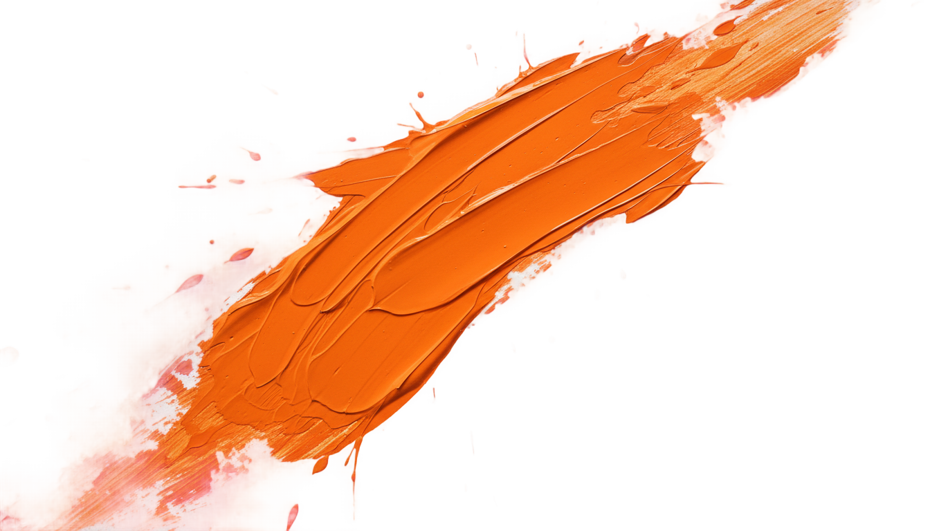 brush stroke orange png PNG transparent background