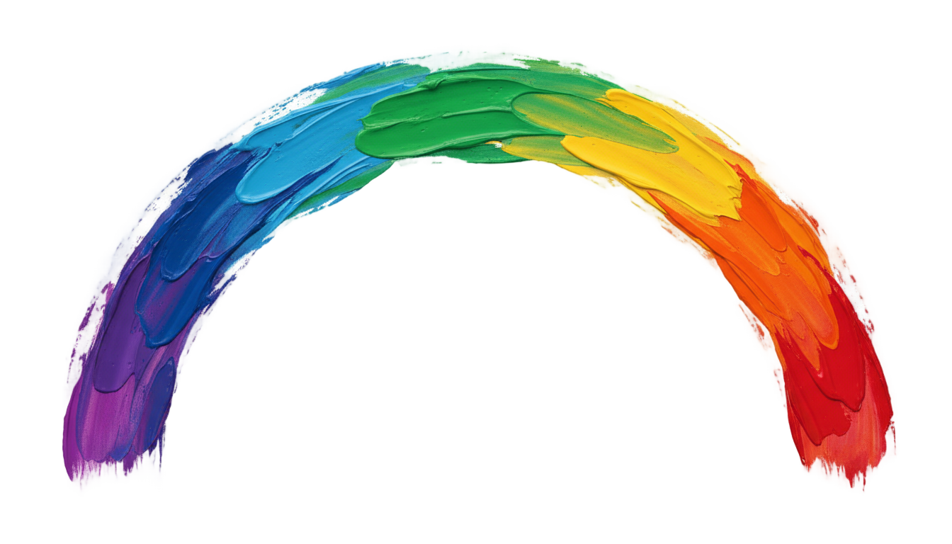 colorful brush stroke png PNG transparent background