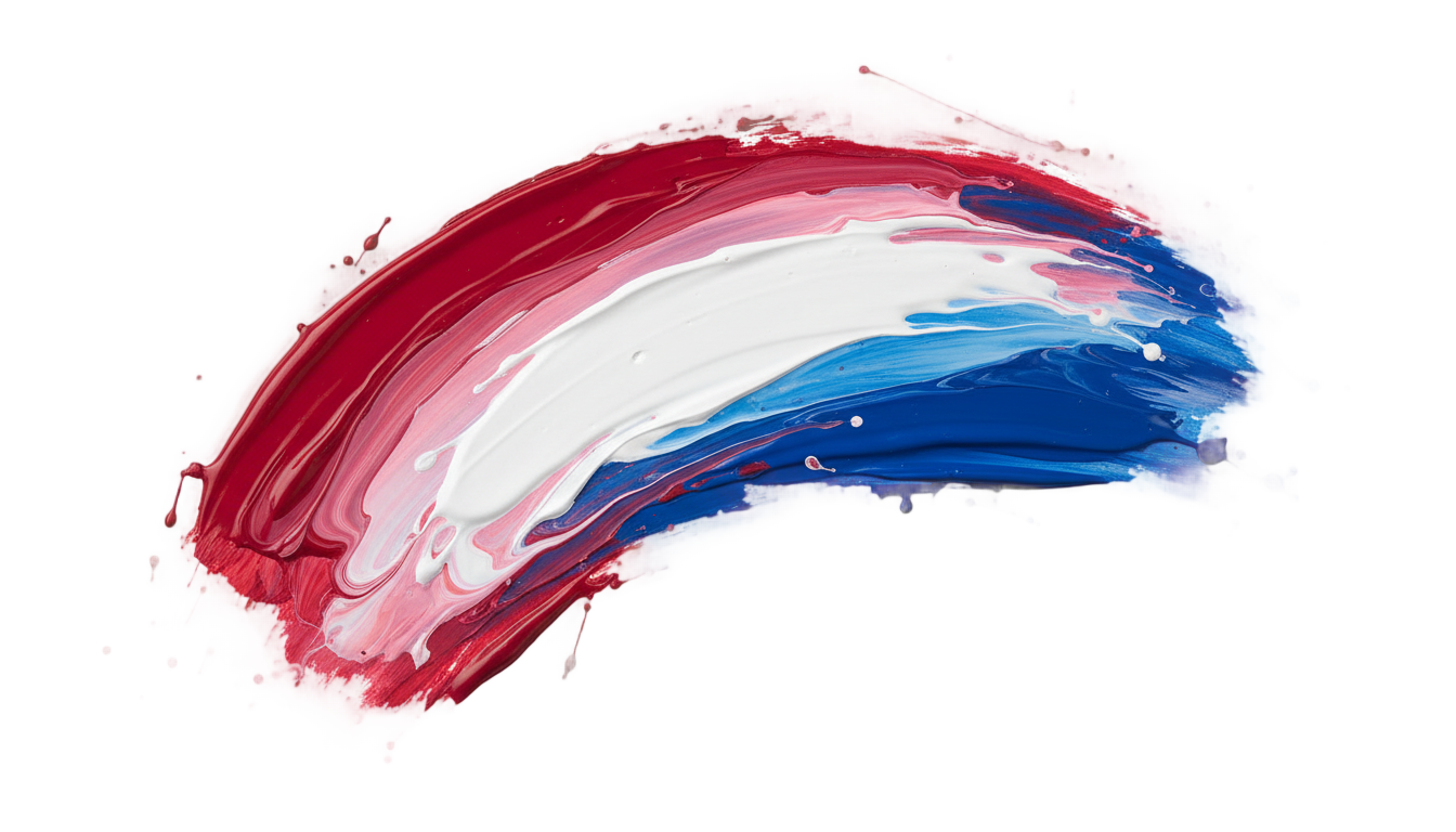 tricolor brush stroke png PNG transparent background