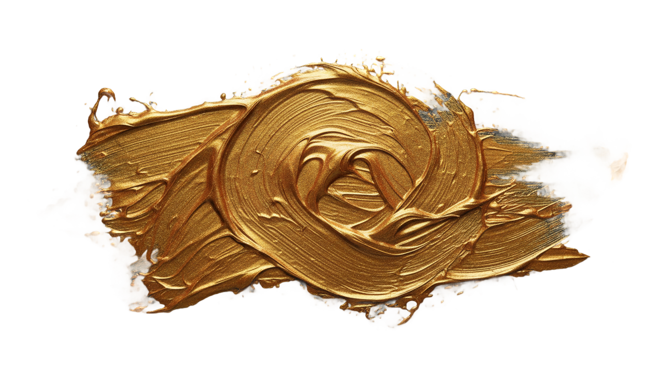 gold paint brush stroke png PNG transparent background
