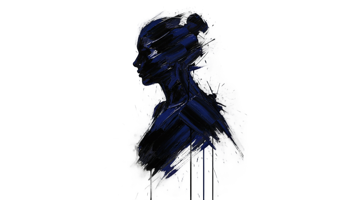 brush stroke silhouette png PNG transparent background
