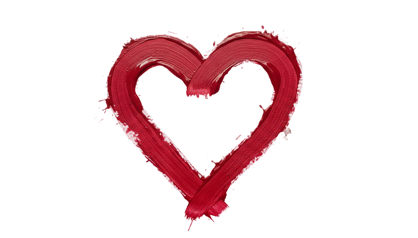 heart brush stroke png PNG transparent background