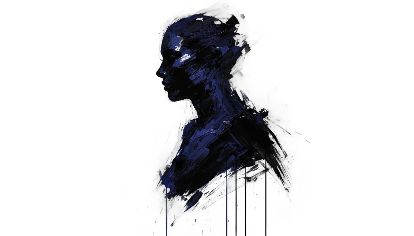 brush stroke silhouette png PNG transparent background