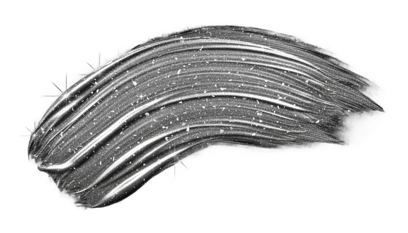 silver glitter brush stroke png PNG transparent background