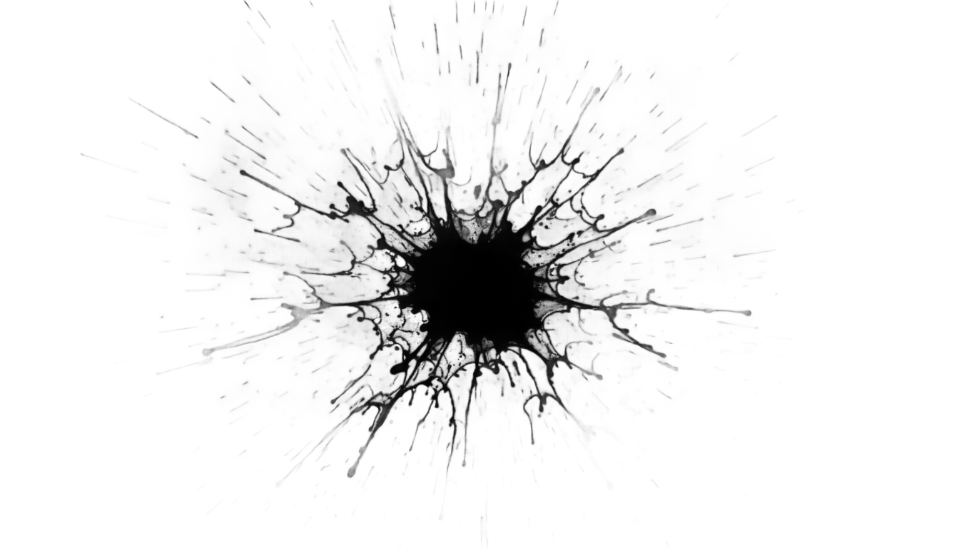 black ink splash png PNG transparent background