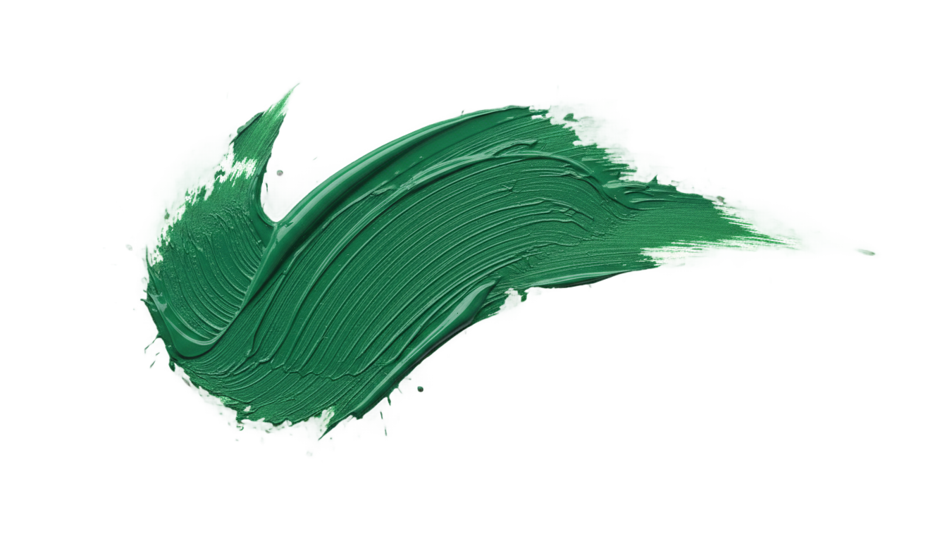 green paint brush stroke png PNG transparent background