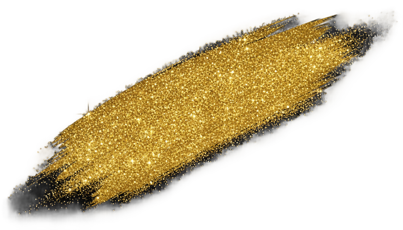 gold glitter brush stroke png PNG transparent background
