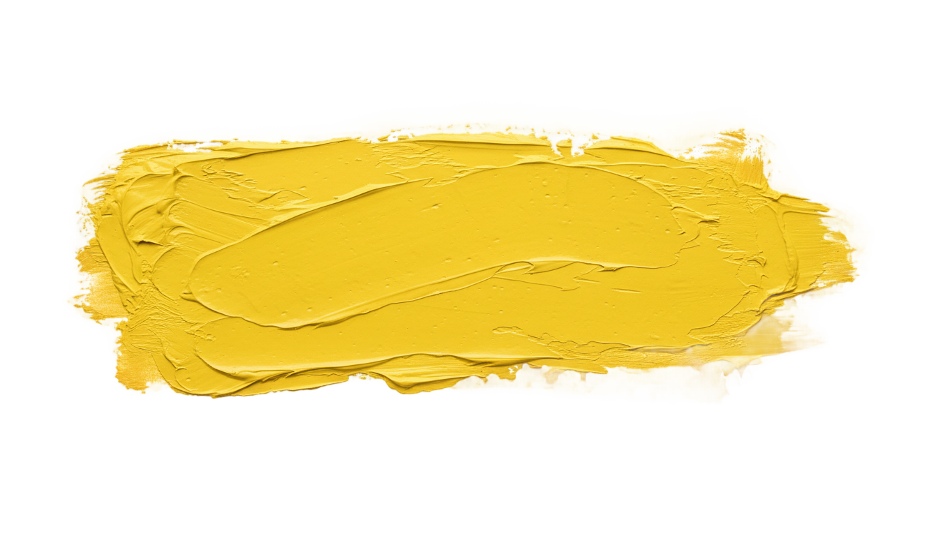 brush stroke label png yellow PNG transparent background