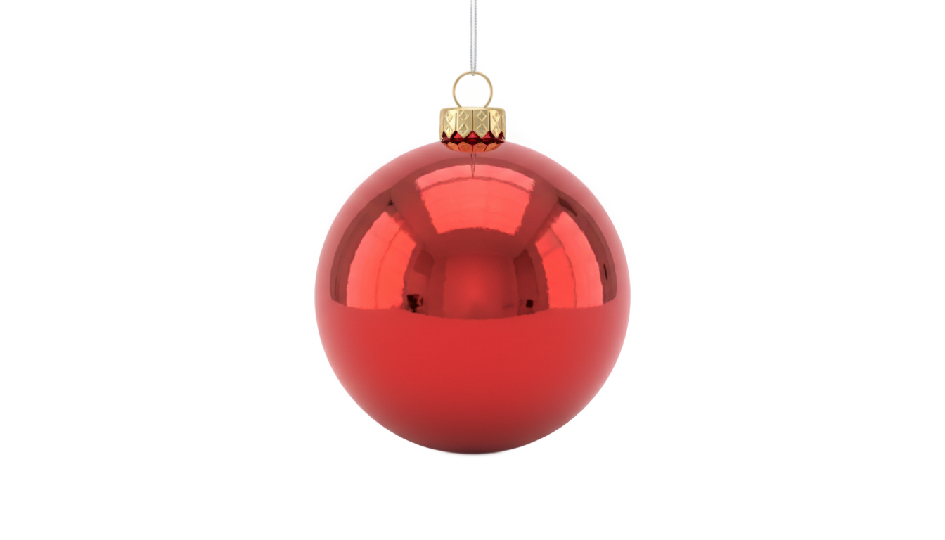 red christmas ornament png PNG transparent background