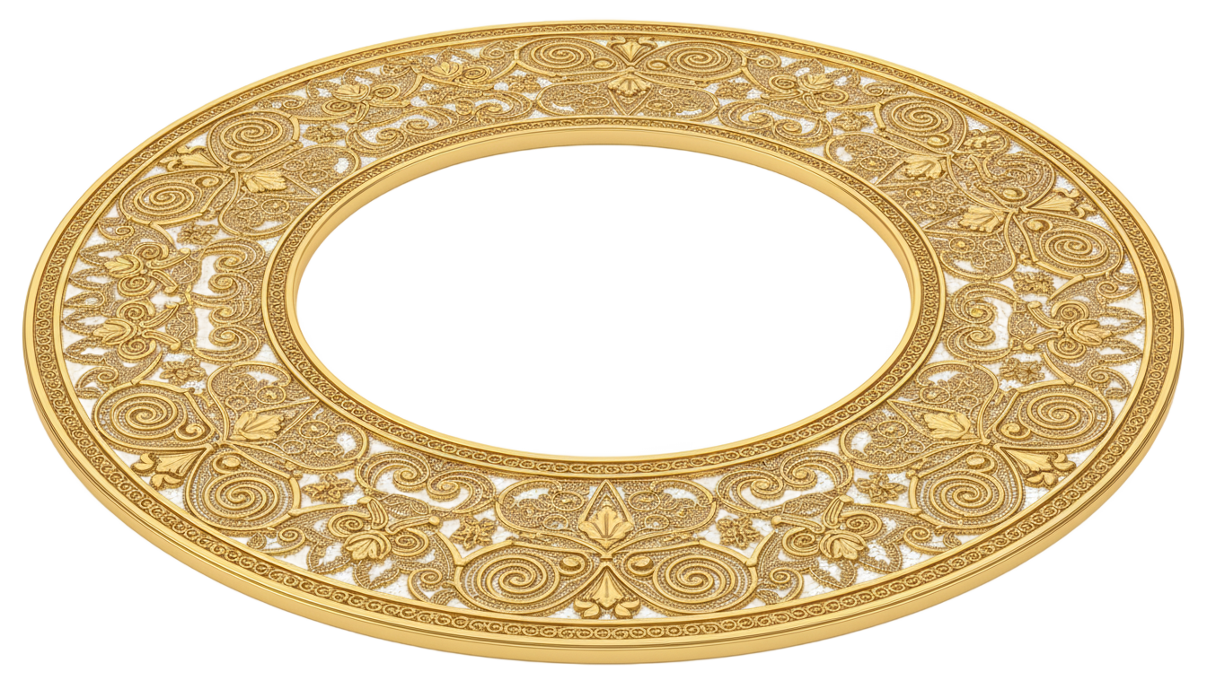 gold mandala border png PNG transparent background