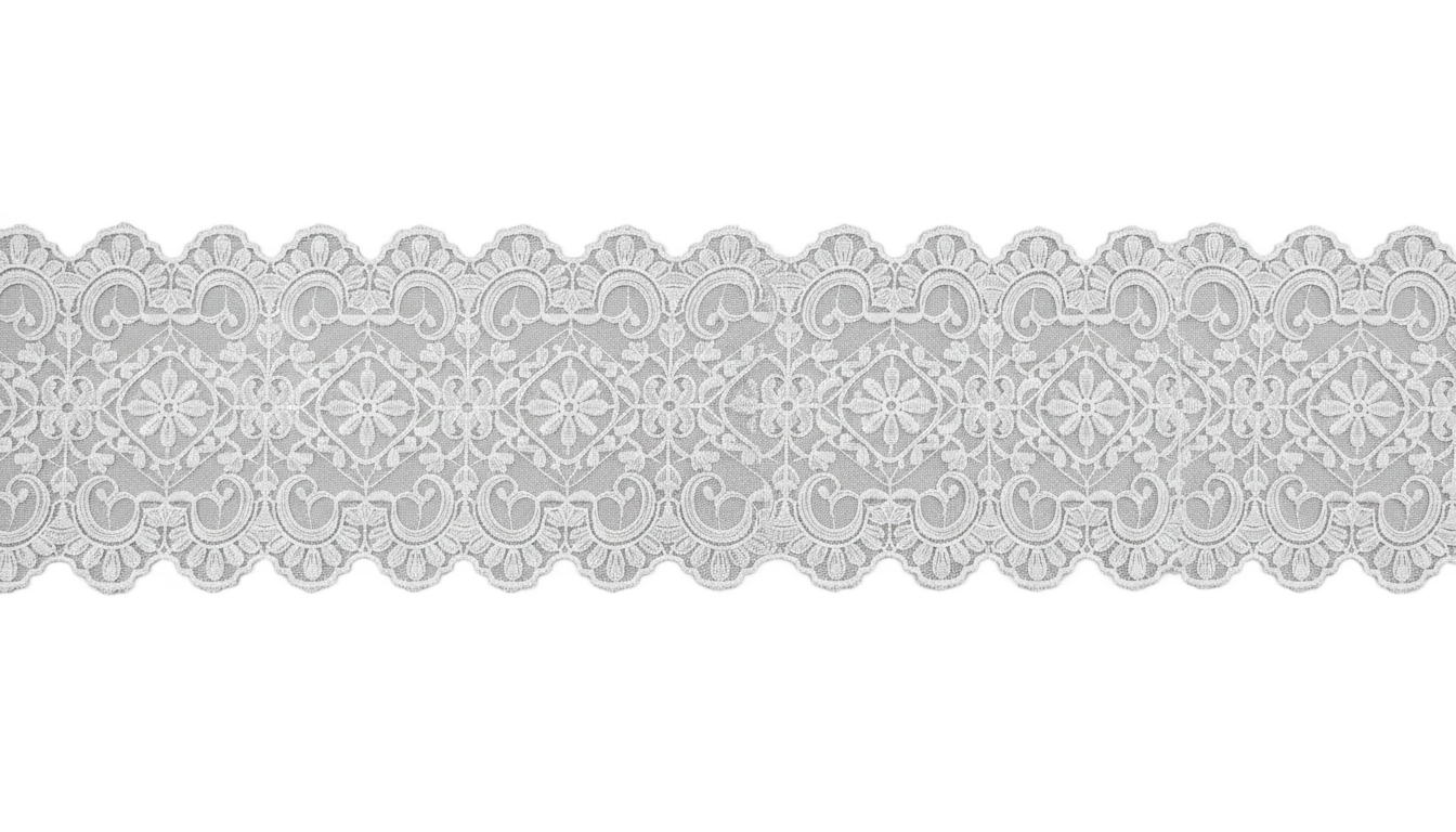 white lace strip png PNG transparent background