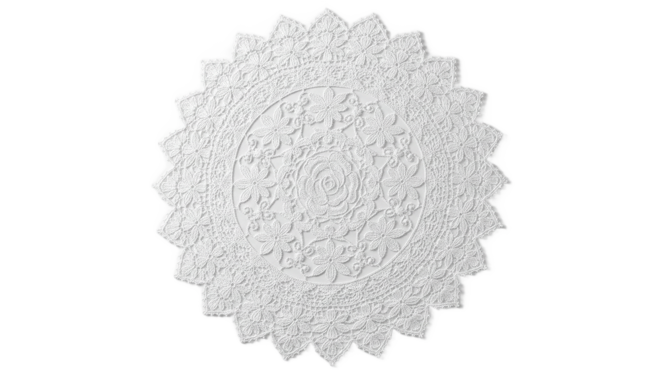 lace doily png PNG transparent background
