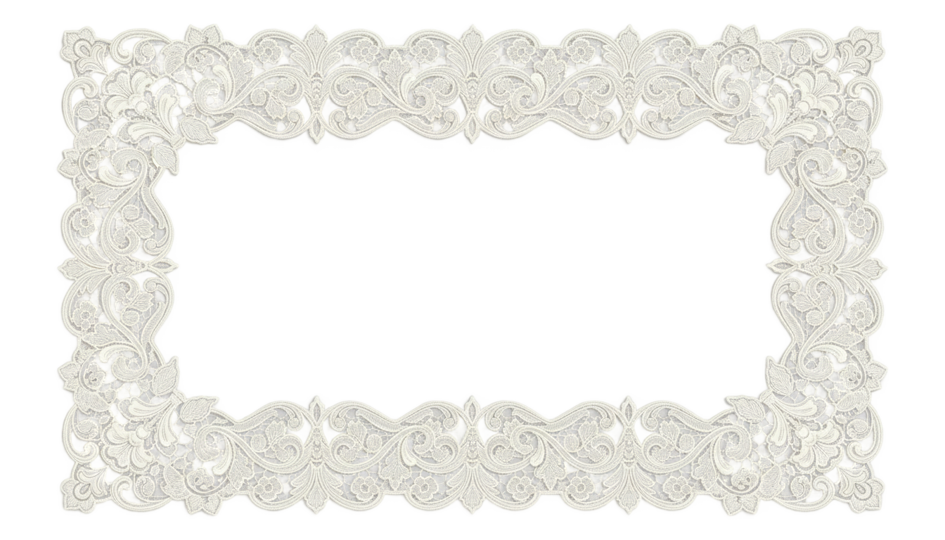 aesthetic lace border png PNG transparent background