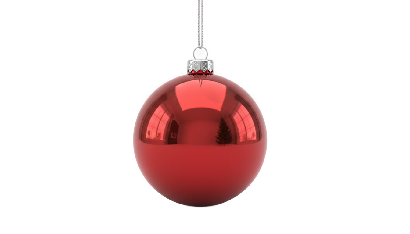 red christmas ornament png PNG transparent background