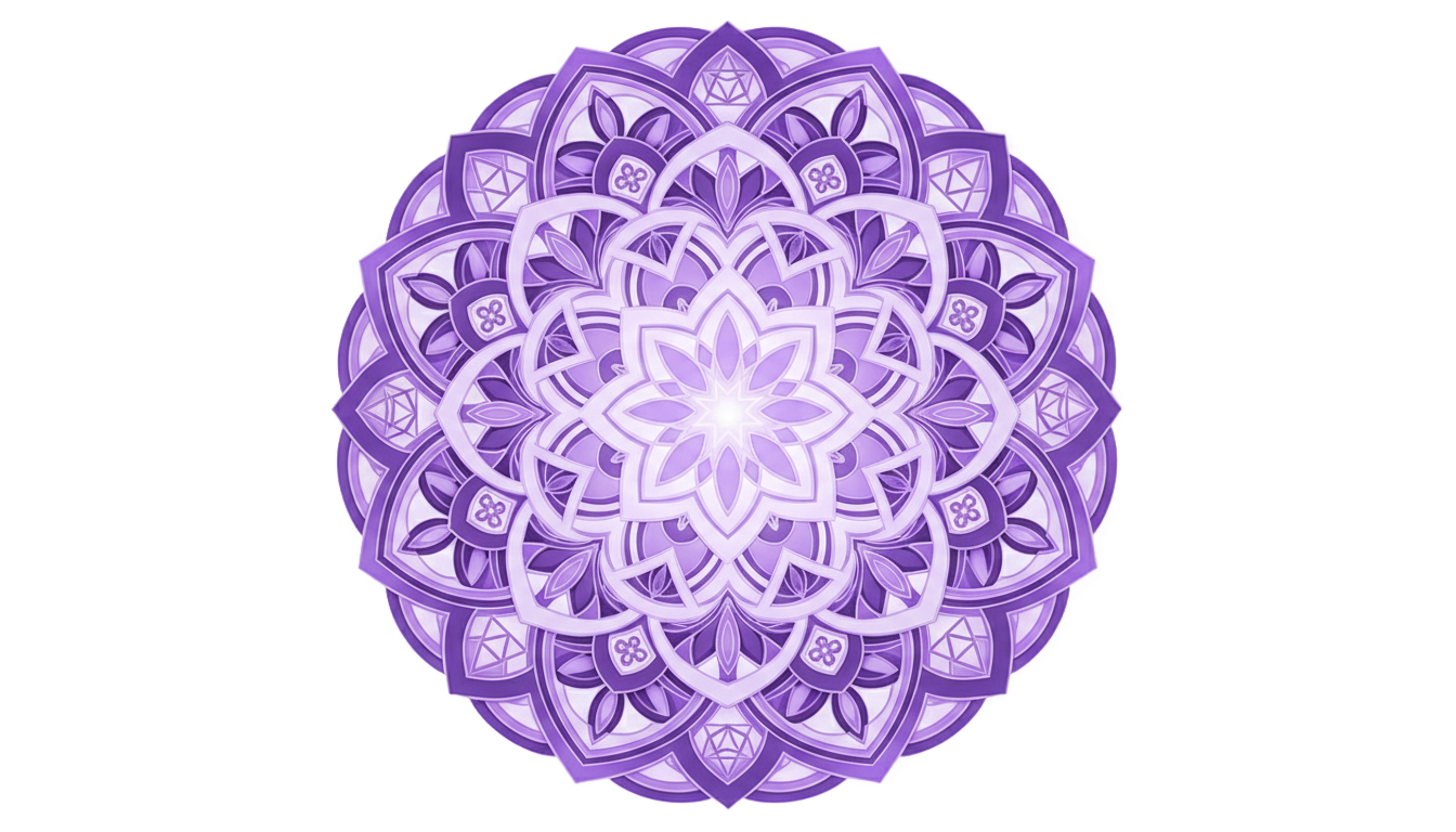 purple mandala png PNG transparent background