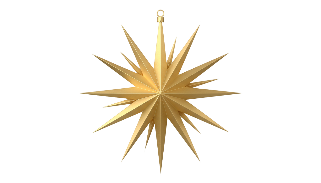 star ornament png PNG transparent background