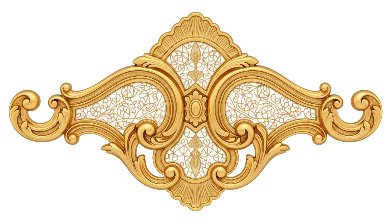 gold ornament vector png PNG transparent background