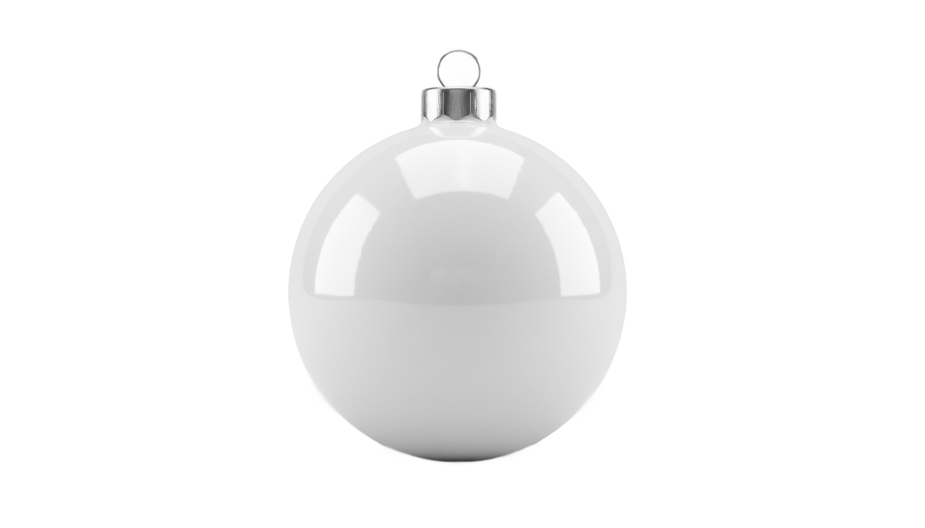 white christmas ornament png PNG transparent background