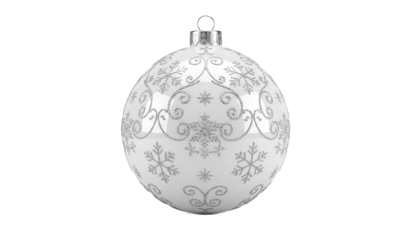 white ornament png PNG transparent background