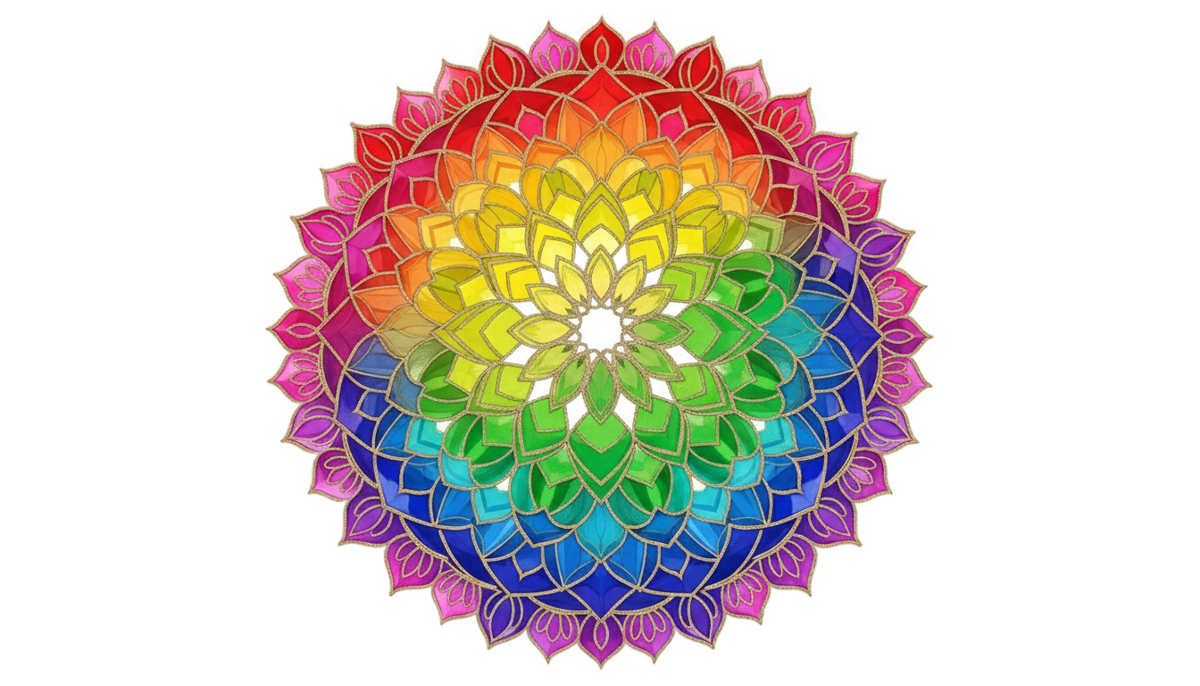 colorful mandala png PNG transparent background