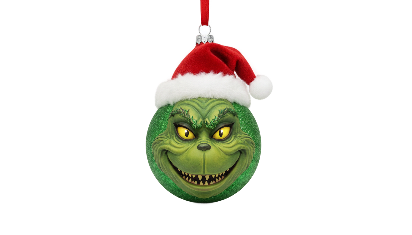 grinch ornament png PNG transparent background