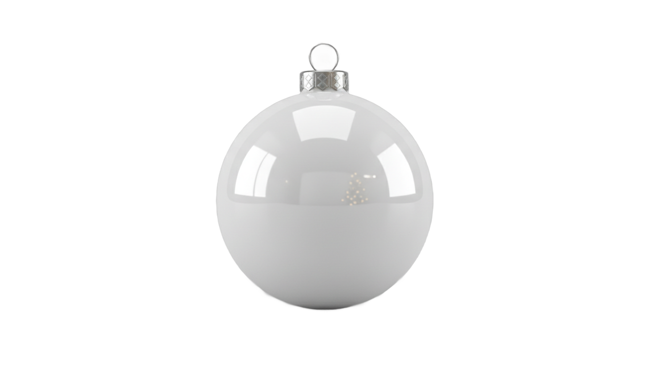 white christmas ornament png PNG transparent background