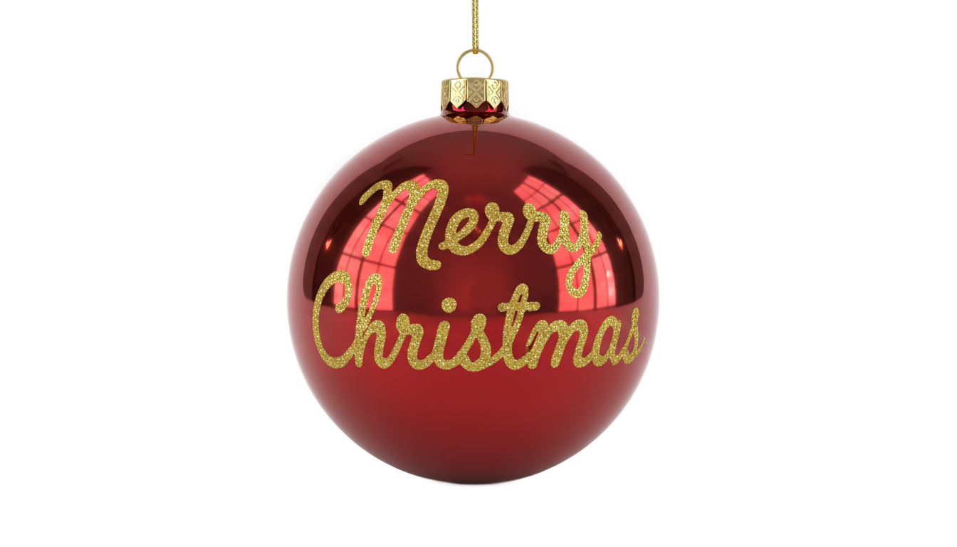 merry christmas ornament png PNG transparent background
