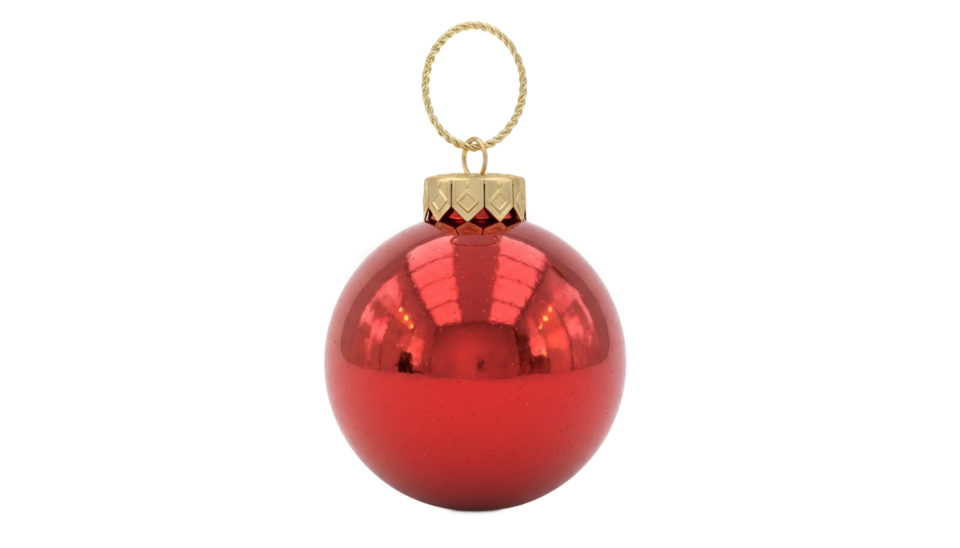 red christmas ornament png PNG transparent background