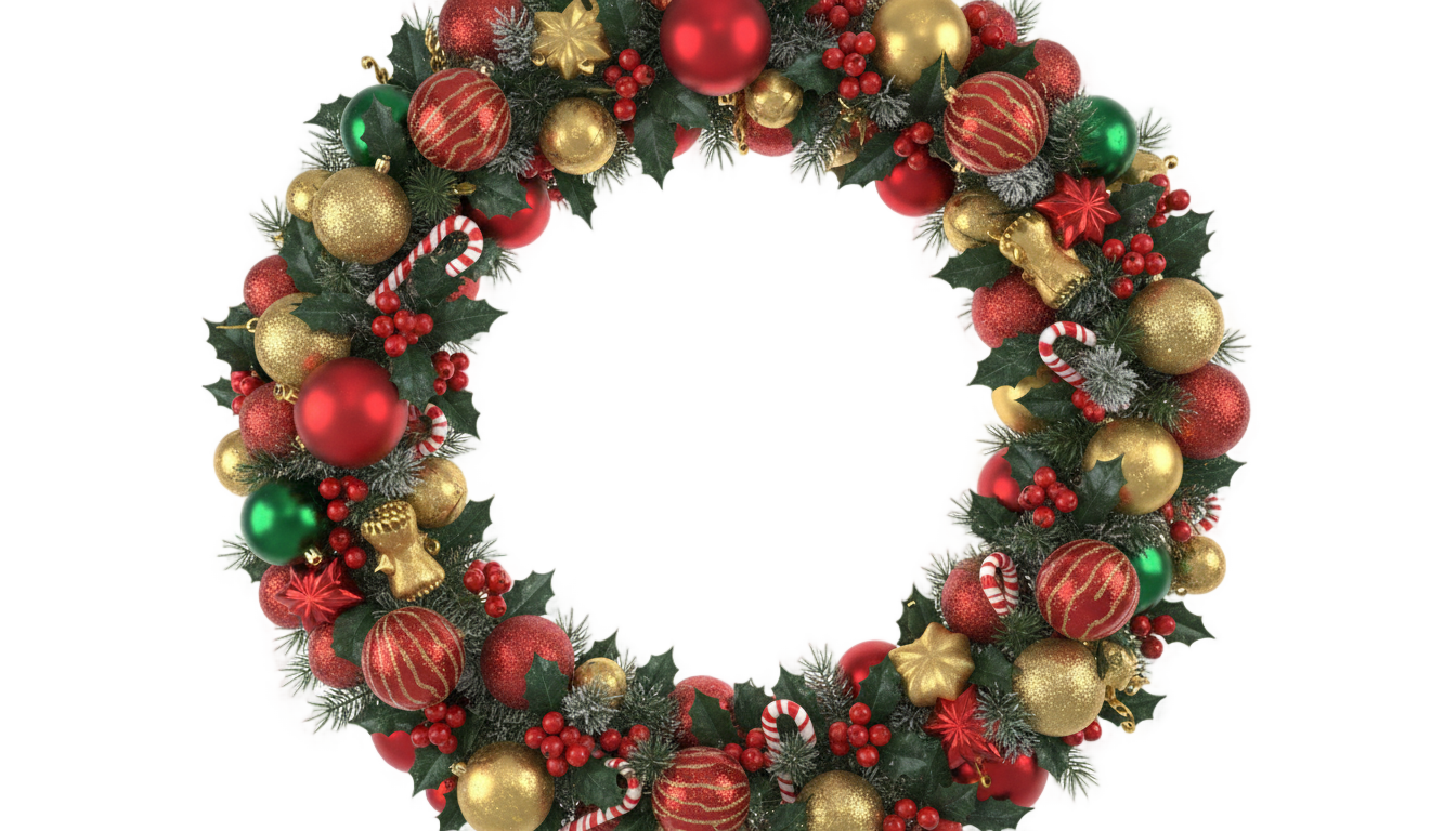 christmas ornament frame png PNG transparent background