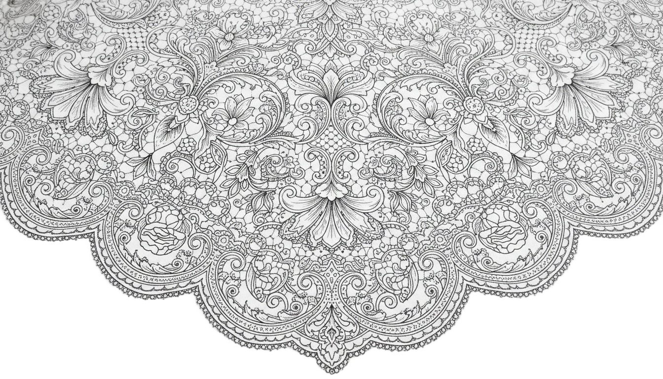 lace outline png PNG transparent background