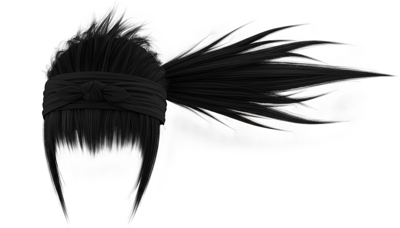 ninja hair png PNG transparent background